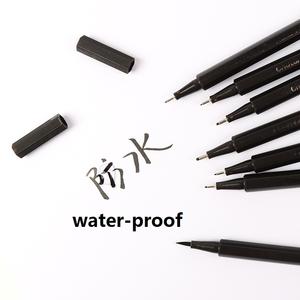 Rotulador artístico Bonvada Black de 12 tipos con punta de 0.01-1MM para dibujo gráfico y trazos de contorno - Product Image 3