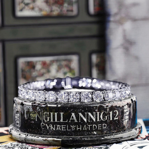 Bracelet Tennis en Argent S925 Plaqué Or 18K avec Moissanite Couleur D VVS 3/4/5mm Style Hip Hop Glacé pour Hommes et Femmes, Accessoire de Fête - Product Image 2