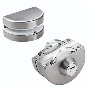 SUS304 Safety Clamp Lock For Tempered Frameless Glass Door