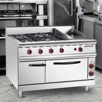 Peralatan Dapur Truk Makanan Komersial Kompor Gas 4 Tungku Kecil Adaptor 220v ke 120v