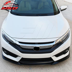 Compatible con Honda Civic 16-18, Estilo IKON GT, Divisor de Parachoques Delantero Sin Pintar, PU de Alta Calidad, Accesorio Exterior - Product Image 4