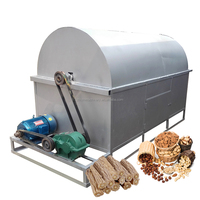 Machine de torréfaction industrielle et commerciale à gaz/électrique pour noix et graines, en acier inoxydable, capacité 500 kg/h, pour maïs, farine et fruits