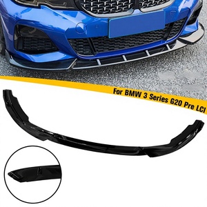 Eccellente Adattabilità Spoiler Anteriore in <span class=keywords><strong>3</strong></span> Pezzi in Plastica ABS Effetto Fibra di Carbonio per <span class=keywords><strong>BMW</strong></span> <span class=keywords><strong>Serie</strong></span> <span class=keywords><strong>3</strong></span> G20 M340i <span class=keywords><strong>M3</strong></span> 2020+ - Product Image 1