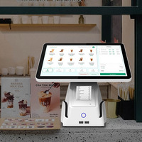 Monitor de Pantalla Dual Sinmar Todo en Uno, Punto de Venta, Pantalla para Clientes, Android Windows, Monitor Táctil POS