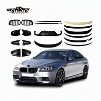 F10 accessoires extérieurs capuchon de rétroviseur avant lèvre menton séparateur calandre jupe latérale pare-chocs arrière diffuseur becquet pour BMW série 5 F10