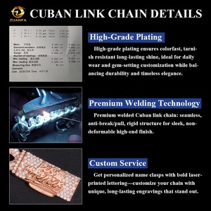 Klasik 8mm Küba Zinciri Mozanit <span class=keywords><strong>Hip</strong></span> Hop Takı 925 Ayar Gümüş Buzlu Küba Zinciri Kolye Elmas Zinciri Görünümünde, Gönderime Hazır - Product Image 4