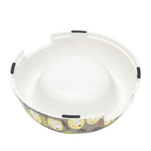 Kediler ve köpekler için köpek besleme tek yuvarlak kase için özel melamin pet plastik kase baskılı S-L - Product Image 3