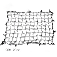 Filet de chargement élastique en bungee 90x120cm (35.4x47.2 pouces) en maille extensible pour benne de pick-up et porte-bagages de toit, pour sécuriser les bagages et les charges