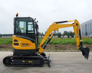 Prix d'usine, engins de terrassement, pelle sur pneus de 3,8 tonnes avec godet de 0,12 m³, mini-excavatrice SE36SR, vente chaude - Product Image 6