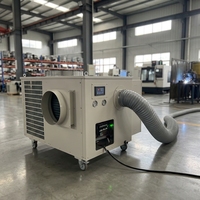 120000 BTU 10 Ton AC Inverter DC Kabinet Pendingin Udara Industri Unit Pendingin Otomatis Mesin Bebas Gantung untuk Produksi Bengkel