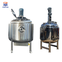 Réservoir de mélange de liquide de refroidissement chauffant en acier inoxydable à double enveloppe 200l 300l 500l 1000l avec agitateur