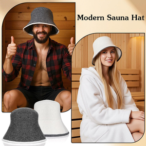 Biểu Tượng Tùy Chỉnh Thân Thiện Với Môi Nhanh Chóng Khô Tắm Hơi <span class=keywords><strong>Hat</strong></span> Sang Trọng Hiện Đại Unisex Mềm Len Cảm Thấy Phòng Tắm Hơi <span class=keywords><strong>Hat</strong></span> Xô Cap Cho Phòng Tắm Hơi Banya & Spa - Product Image 4