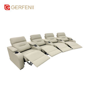 Asientos de Cine en Casa de Lujo, Muebles de Cuero Reclinables Eléctricos con Masaje Congelante - Product Image 2