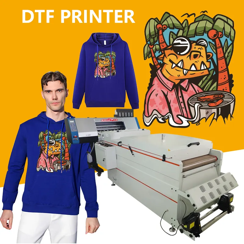 Kingjet hot sale 60cm diy dtf garment printer transfee with i3200 two head