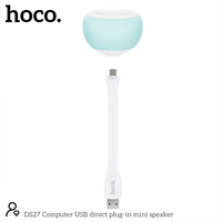 Speaker Mini PC Hoco OEM DS27, Suara Jernih, Portabel, USB Tunggal, Plug-in Langsung