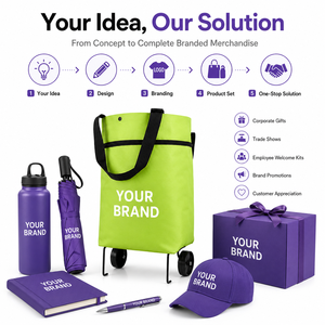 Sac de courses pliable avec roulettes, chariot de courses réutilisable pliable, sac de sport, logo personnalisé - Product Image 6