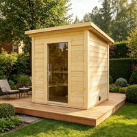 Harga Grosir Ruang Sauna Luar Ruangan Berkualitas Tinggi Ruang Sauna Rumah Kecil Gaya Kustom Sensor Suhu untuk Ruang Sauna