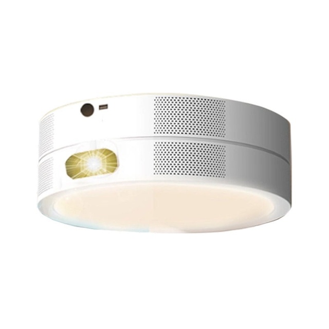 HaoMing TG10 Smart Ceiling LED Projector 3-in-1 4K 1080P Android 9 1000 Lumens Short Throw Cinema BT Speaker Eye-Caring Portable
