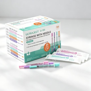 Jeringa <span class=keywords><strong>de</strong></span> <span class=keywords><strong>Insulina</strong></span> Desechable para Diabéticos, <span class=keywords><strong>Precio</strong></span> <span class=keywords><strong>de</strong></span> Fábrica, 0.3ml 0.5ml 1ml con Aguja para Uso Veterinario - Product Image 1