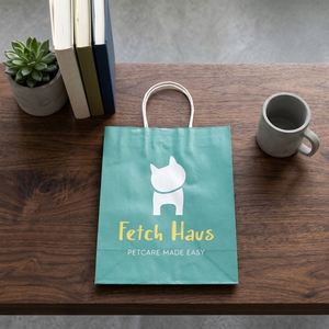 Eco-friendly Recycled Brown Handle Kraft Paper <b>Bags</b> Luxury Custom Food Takeaway & Gift/<b>craft</b> Packaging With Custom logo - Product Image 2