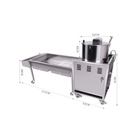 Machine à Popcorn Commerciale de Taille Moyenne 220V, Équipement de Production de Popcorn Neuf avec Moteur pour Différentes Saveurs