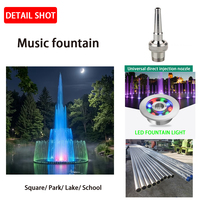 Fuente de Agua Profesional para Exteriores, con Luces LED RGB Programables, para Jardín y Paisajismo