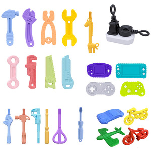 Jouets <span class=keywords><strong>de</strong></span> dentition en silicone <span class=keywords><strong>de</strong></span> qualité alimentaire pour bébés <span class=keywords><strong>de</strong></span> 0 à 24 mois, emballage individuel, pour l'exportation - Product Image 5