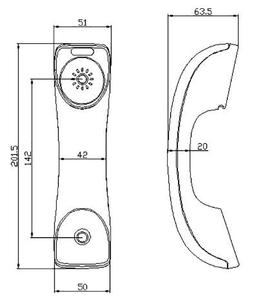 Combiné téléphonique antistatique axé sur la durabilité <span class=keywords><strong>pour</strong></span> la communication <span class=keywords><strong>fixe</strong></span> - Product Image 6