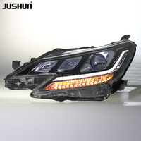 Accesorios para Automóviles JUSHUN, Faro Delantero LED para Toyota Reiz Mark X 13-17, Lámpara de Señal de Giro, Luz de Circulación Diurna, Conjunto de Faros