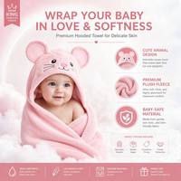 Serviette à capuche pour bébé en velours corail, motif animal canard, pour nouveau-né, personnalisable avec logo, OEM, OEKO-TEX, vente en gros