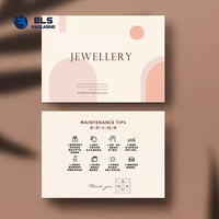 Cartes de vœux minimalistes personnalisées en gros avec logo, cartes pliées blanches pour messages, pour petites entreprises, bijoux, vêtements, inserts d'emballage