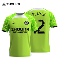 Chinesische Fabrik Maßgeschneiderte Jacquard-Fußballtrikots OEM/ODM Professionelle Atmungsaktive Fußballshirts Sportuniform für Teams & Vereine