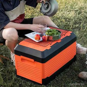 Caja de almacenamiento plegable de 20-35L, organizador para maletero de coche, contenedor de plástico Rectangular multiusos para uso en viajes al aire libre - Product Image 1