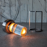 Lampe de table en cristal Lumison, lampe de camping portable rechargeable à LED, 2500 mAh, lampe de tente haute puissance