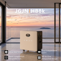 Sistema de Almacenamiento de Energía Doméstico Todo en Uno JGJN HB8k 8KW 16KWh LiFePO4 con Supresión de Incendios por Aerosol, Doble MPPT, IP65, Portátil
