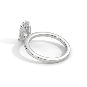 Bague de Fiançailles et de Mariage Style Vintage en Or Blanc 10k, 14k avec Diamants de Laboratoire Taille Marquise et Pierres Latérales, Design Adorable - Product Image 2