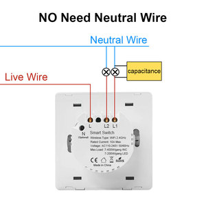 Interruptor Inteligente Tuya con Certificación CE y RoHS, Control Remoto por Aplicación, Panel de Interruptores de Luz Inteligente para Pared, Compatible con Google Home y Alexa, para UE y Reino Unido - Product Image 6