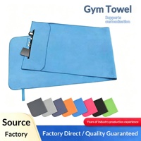 Serviette de sport, serviette de fitness multifonctionnelle en microfibre absorbant la transpiration et séchant rapidement, personnalisable en différentes tailles