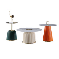 Ensemble de meubles modernes, table basse centrale rustique décorative et 2 tables d'appoint fabriquées en Chine pour canapé