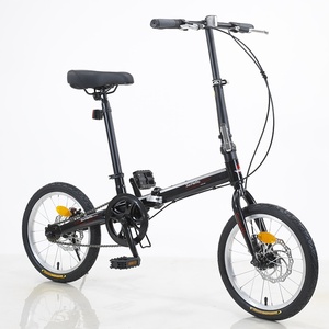 Vente en gros Vélos pliants 16 pouces Mini Single-Speed pour adultes avec frein à disque Fourche en acier <span class=keywords><strong>Vélo</strong></span> <span class=keywords><strong>pliant</strong></span> bon marché - Product Image 2
