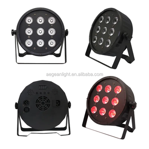 Nouveau 9x10w 4in1 Rgbw 4in1 Dmx Led Flat Par Light Pour Stage Disco Party Club - Product Image 4