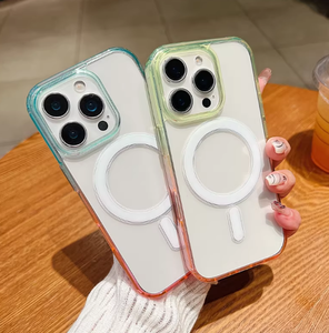 เคสโทรศัพท์แม่เหล็กไล่สีสองสีสำหรับ iPhone 17 16 15 14 13 12 11 Pro Max อะคริลิกใสกันกระแทก - Product Image 2