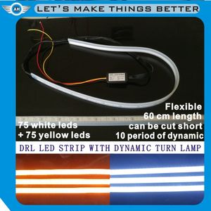 60CM Haute Luminosité Facile À Installer Séquentiel Winker Bande 18W DRL Clignotant Tube Lumière Avec 180 Pcs Led 2024 - Product Image 6