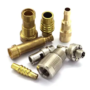 ISO CNC processing hardware parts precision shaft CNC lathe processing custom brass accessories steel electroplating part