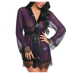 <span class=keywords><strong>Pigiama</strong></span> <span class=keywords><strong>corto</strong></span> in <span class=keywords><strong>pizzo</strong></span> Chiffon comodo da donna nuovissima moda per l'estate - Product Image 4