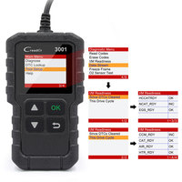 Escáner Lector de Códigos Automotrices OBDII EOBD Obd2 Negro X431 Creader Launch 3001