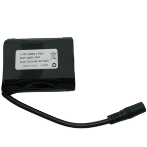 유지 전원 DC 플러그 맞춤형 3S1P 18650 12.6V 3400mAh 배터리 팩 NCR18650B NCR18650GA 셀 CE DOC ROHS 인증 E 잠금 - Product Image 1