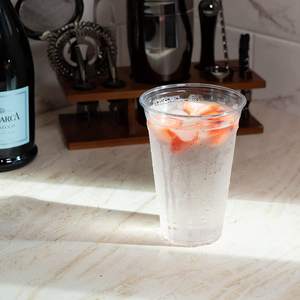 8온스, 9온스, 12온스, 16온스, 20온스 맞춤형 버블티 테이크아웃 컵, 프린트된 스무디, 아이스 커피용 플라스틱 PET/<span class=keywords><strong>PP</strong></span> 컵 (평평한 뚜껑 포함) - Product Image 3