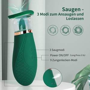 3 Zuigen 9 Likken Modi Tepels Clit Sucker Voor Snelle Orgasme Zuigen Vibrator Magische Tong Vibrators Volwassen Speelgoed Voor Vrouwen Coup - Product Image 2