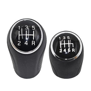 Suzuki Car Gear Knob 5 Speed Black Leather Shift Knob Manual Transmission <b>Interior</b> <b>Accessory</b> - Product Image 1